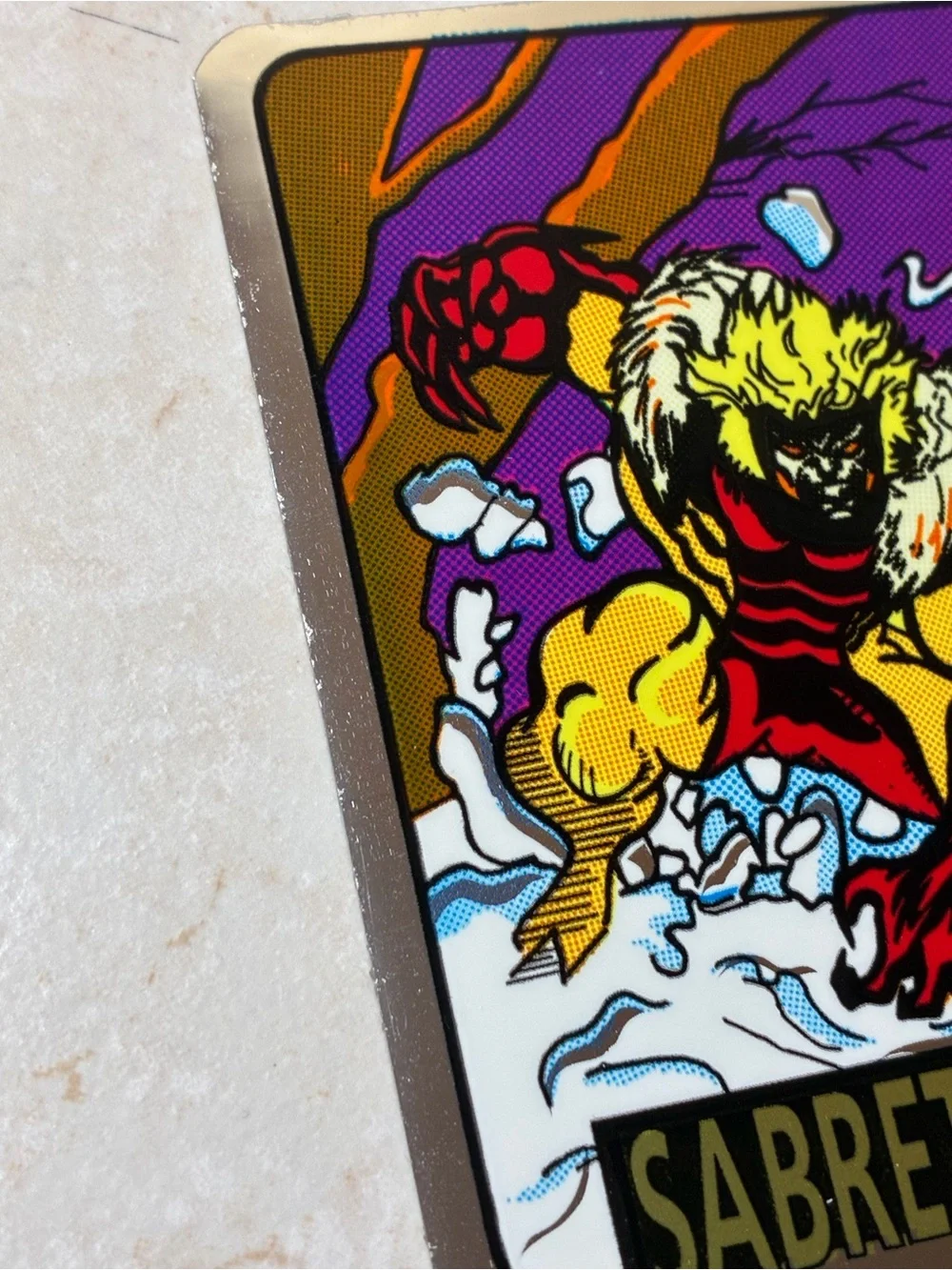 2 Marvel Vending Machine Foil Stickers (Wolverine & Sabretooth)